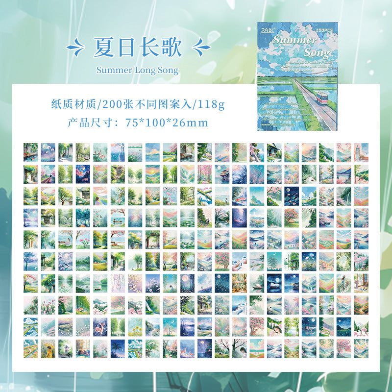 #02139 Four Seasons Series Material Paper