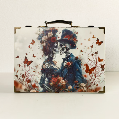 #01242 Customized Pattern Wooden Suitcase