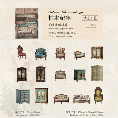 #02449 Vintage Stuffs Series Sticker