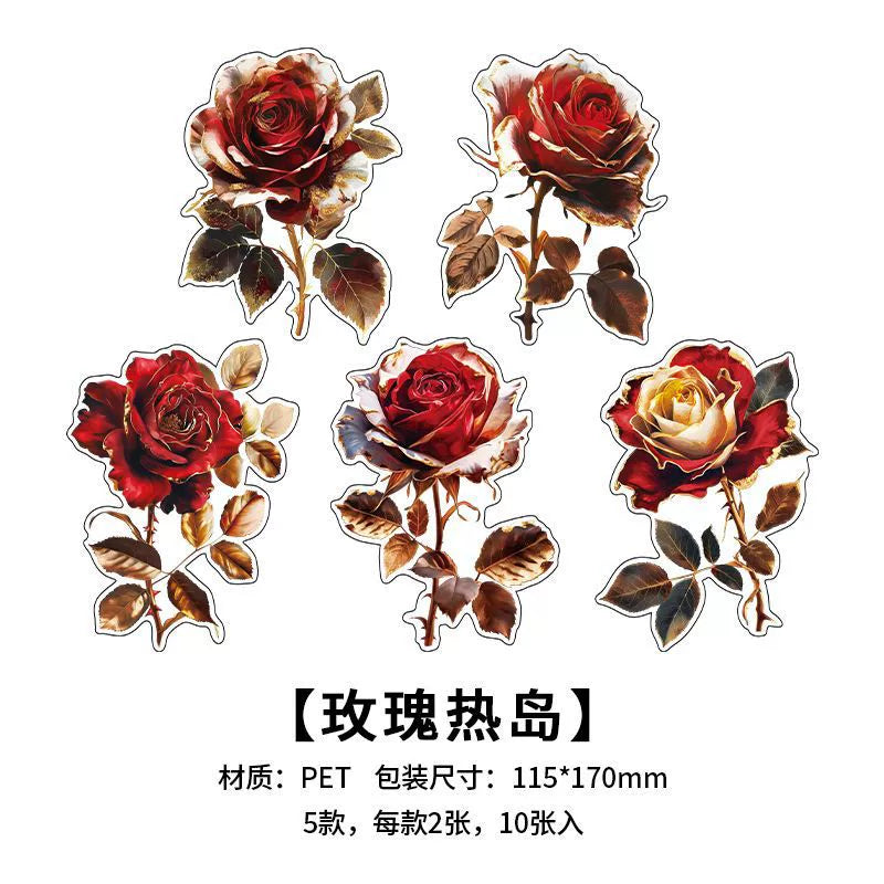 #02808 Beautiful Flower Series Sticker