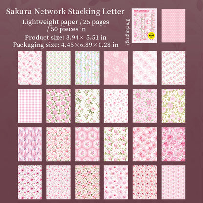 #02186 Flower Background Series Material Paper