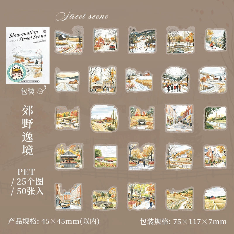 #02885 Scenery Series Sticker