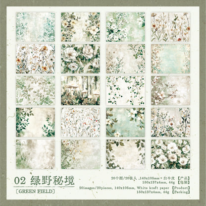 #02757 Vintage Flower Series Paper