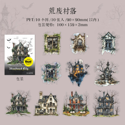 #02751 Gothci Ruined CitySeries Sticker