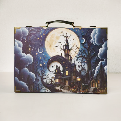 #01241 Customized Pattern Wooden Suitcase