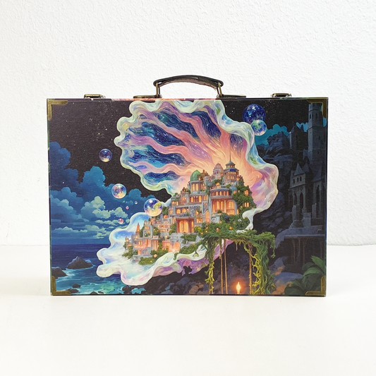 #01150 Customized Pattern Wooden Suitcase