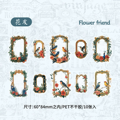 #02756 Flower Frame Series Sticker