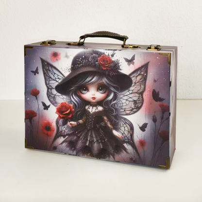 #01245 Customized Pattern Wooden Suitcase