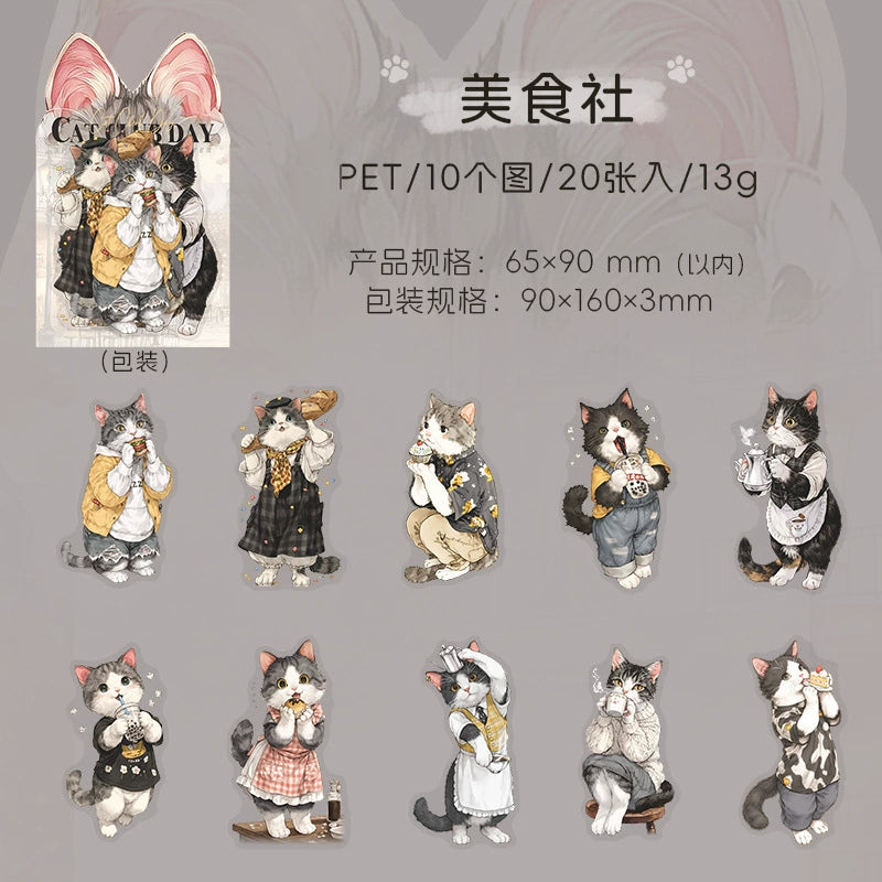 #02766 Cat Club Series Sticker