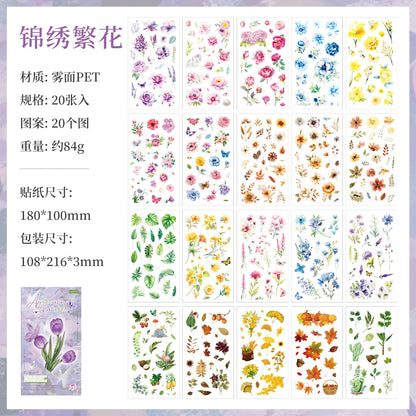 #02768 Flower Bundle Series Sticker Book