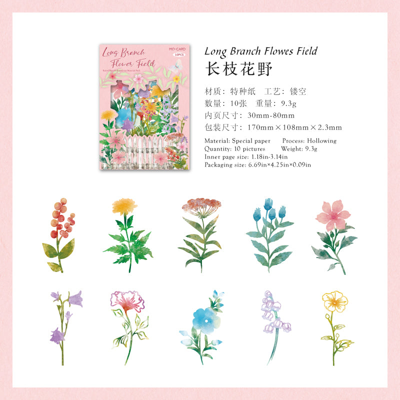 #02509 Flower Material Series Sticker