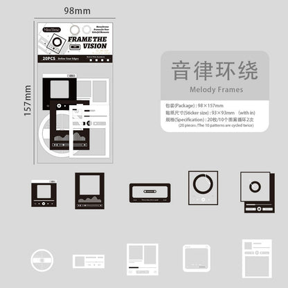 H1#02021 Frame Museum Series Sticker