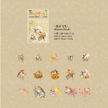 #02753 Bird Collection Series Sticker