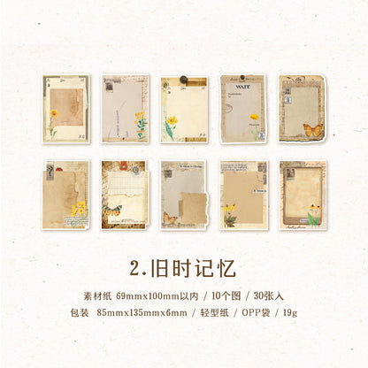 #02776 Flower Note Series Sticker