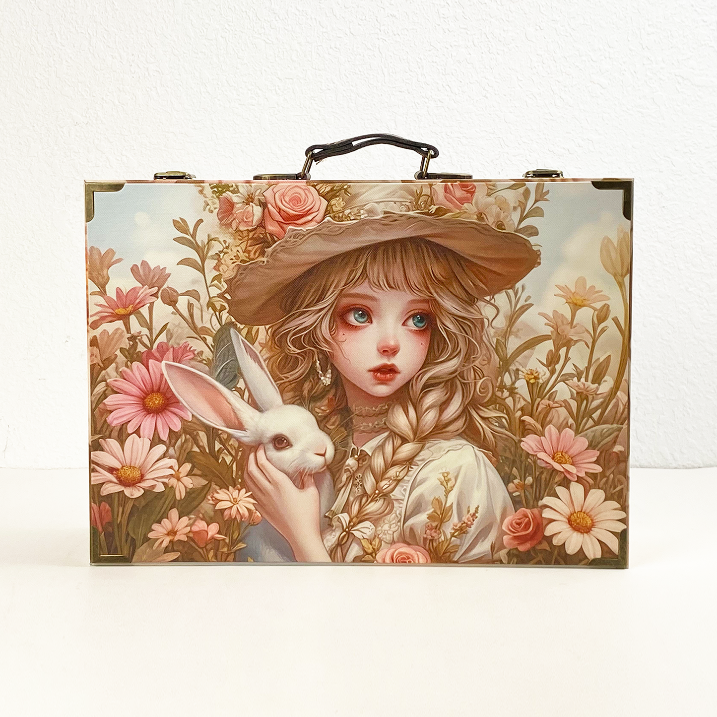 #01151 Customized Pattern Wooden Suitcase