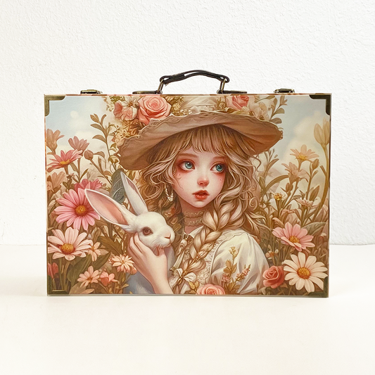 #01151 Customized Pattern Wooden Suitcase