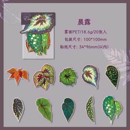 #02727 Colorful Leaf Series Sticker