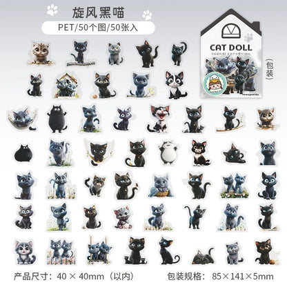 #02708 Cat Doll Series Sticker