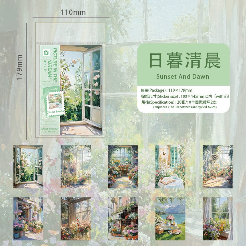 #02541 Garden City Series Sticker