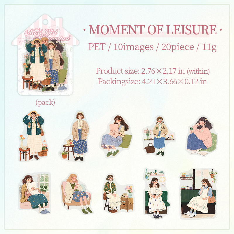 #02377 Cute Girl Series Sticker