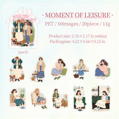 #02377 Cute Girl Series Sticker