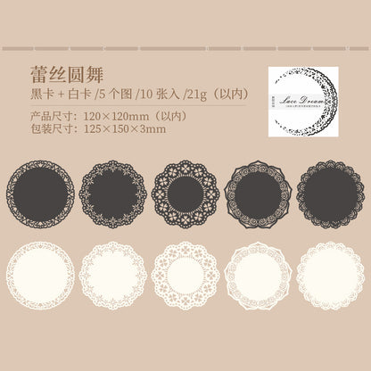 #02259 Lace Edge Series Material Paper