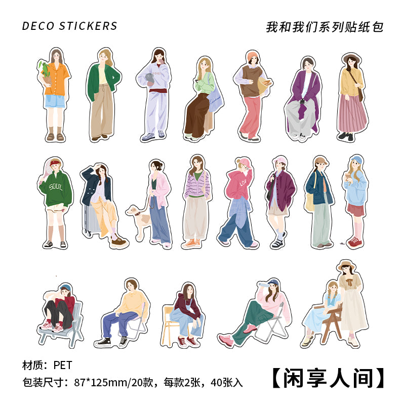 #02487 Fantasy Girl Series Sticker