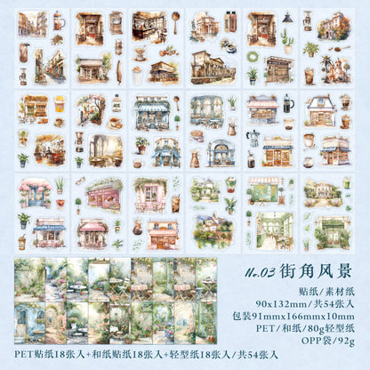 #02268 Scenery Outside of the Window Series Material Paper