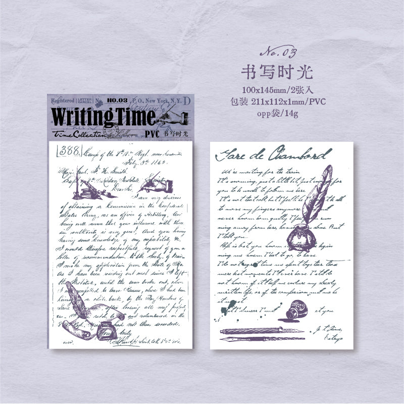#02570 Vintage LetterSeries Sticker