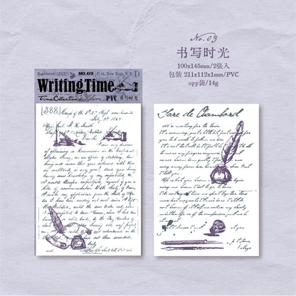 #02570 Vintage LetterSeries Sticker