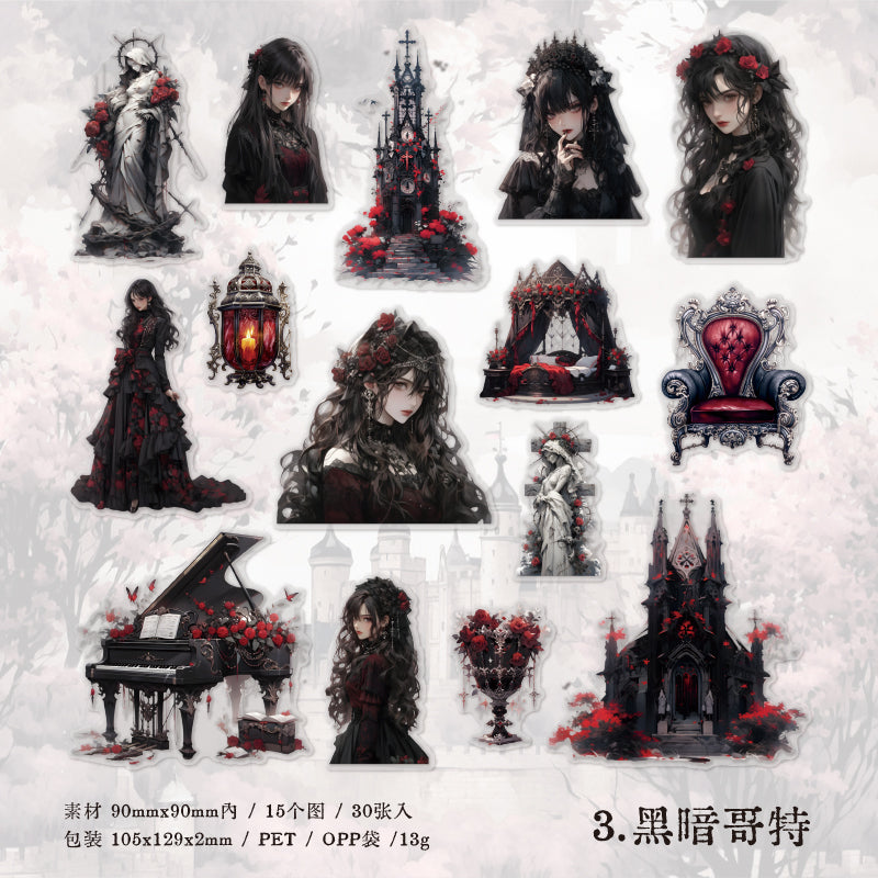 #02246 Gothic Lovers Series Sticker