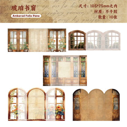 #02673 Colorful Window Series Sticker