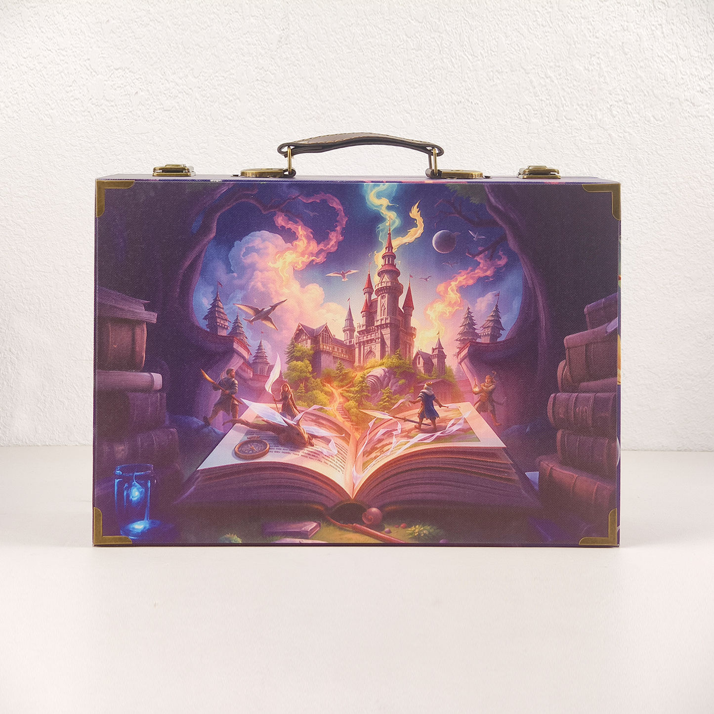 #01309 Customized Pattern Wooden Suitcase