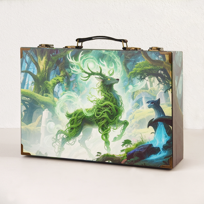 #01317 Customized Pattern Wooden Suitcase