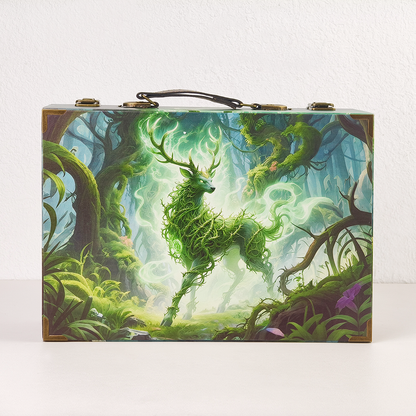 #01317 Customized Pattern Wooden Suitcase