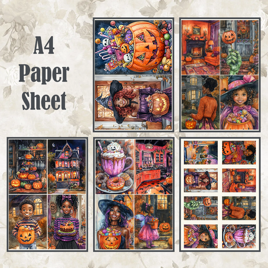 #31 POI Print A4 Cardstock Paper Set 5 Pcs