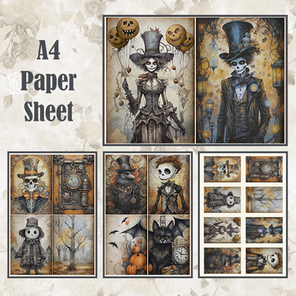 #4A32 POI Print A4 Cardstock Paper Set 4 Pcs