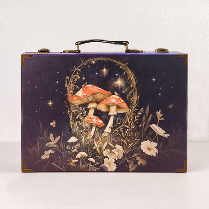 #01320 Customized Pattern Wooden Suitcase