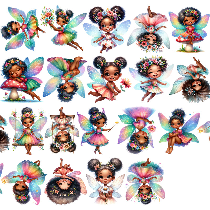 #03253 Customized PET Tape Brown Girl Fairy