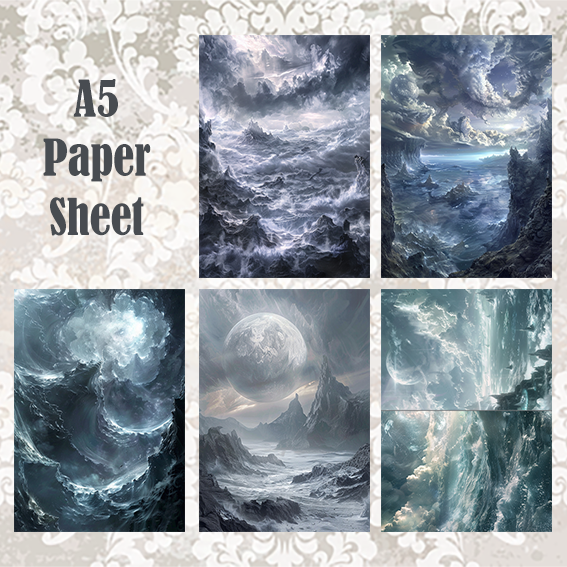 #5A34 POI Print A5 Cardstock Paper Set 10 Pcs