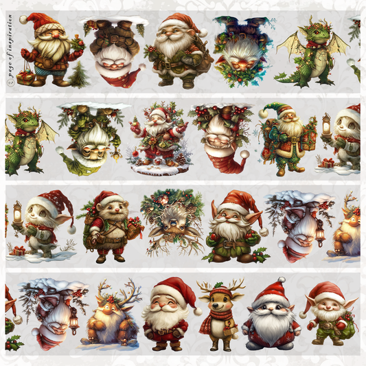 #S35 Customized PET Tape Christmas Gnome