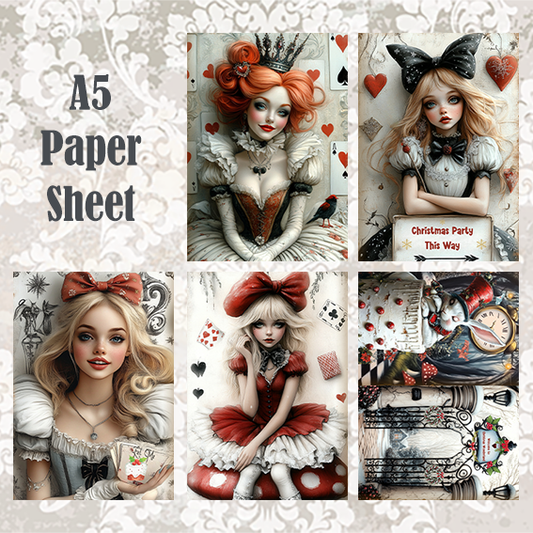 #5A35 POI Print A5 Cardstock Paper Set 10 Pcs