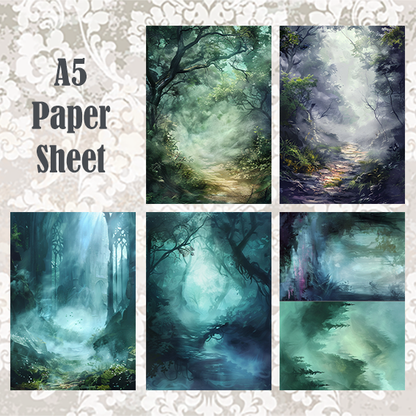 #5A36 POI Print A5 Cardstock Paper Set 10 Pcs