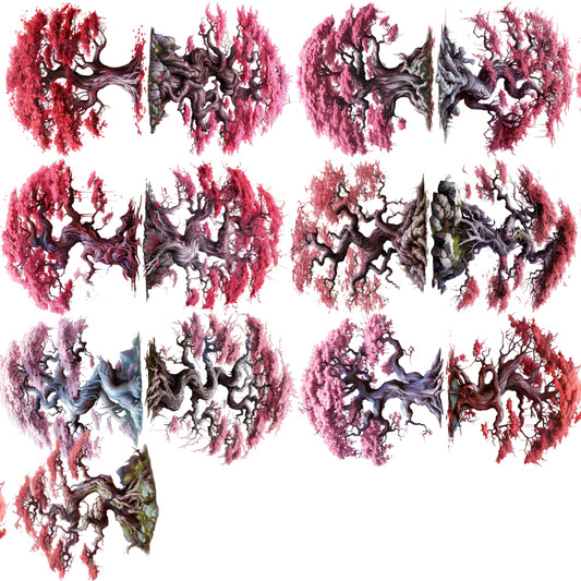 #03272 Customized PET Tape Red Tree