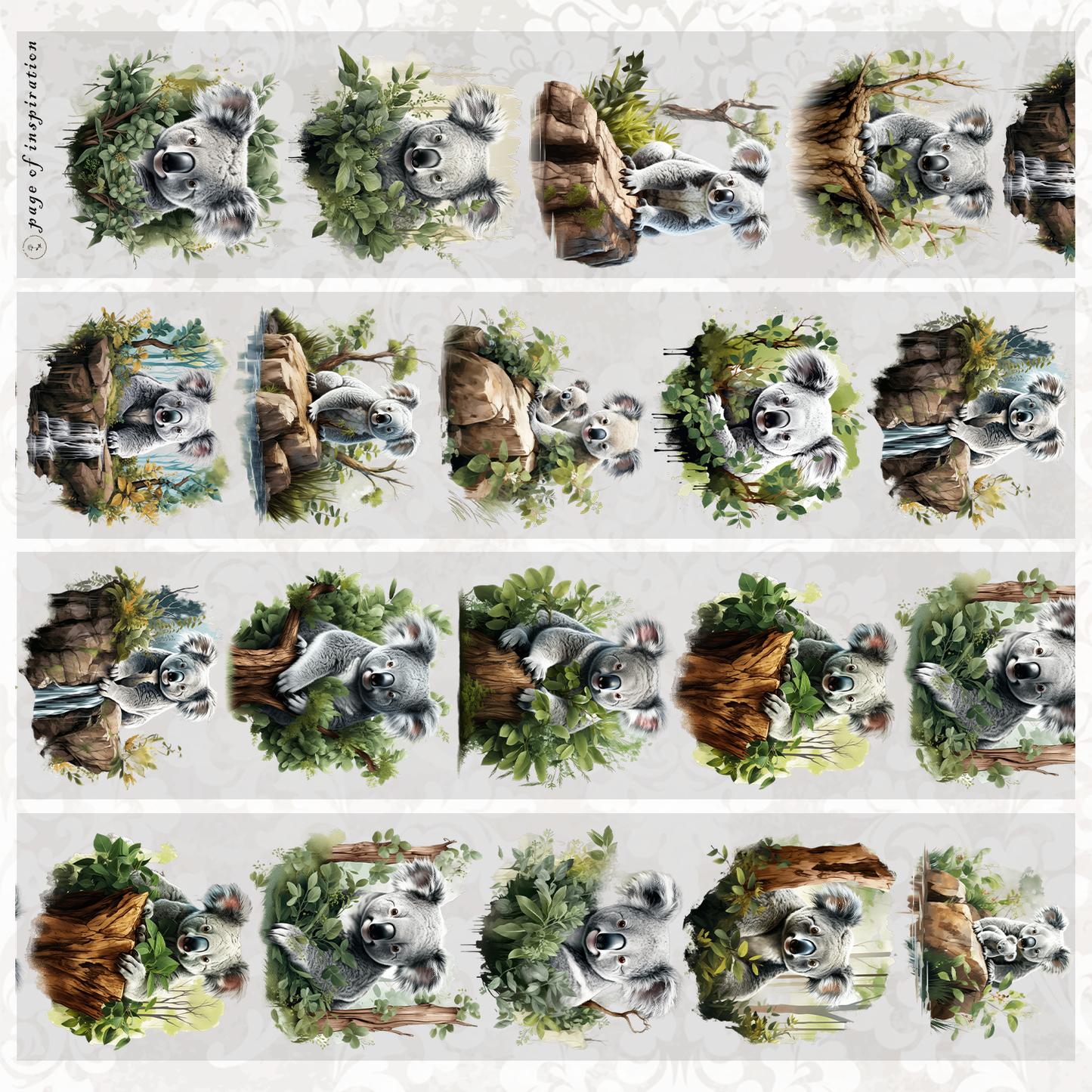 #S37 Customized PET Tape Koala Animal