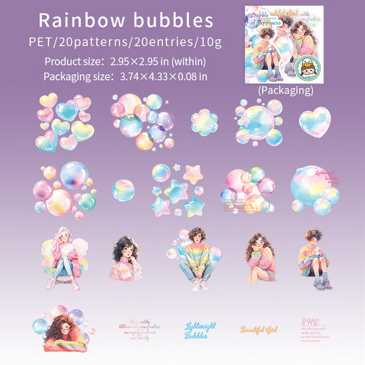 #02038 Happy Bubble Sticker