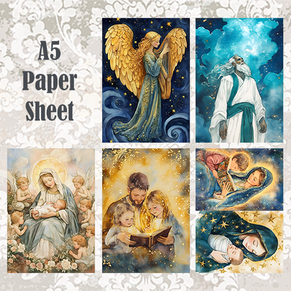 #5A38 POI Print A5 Cardstock Paper Set 10 Pcs