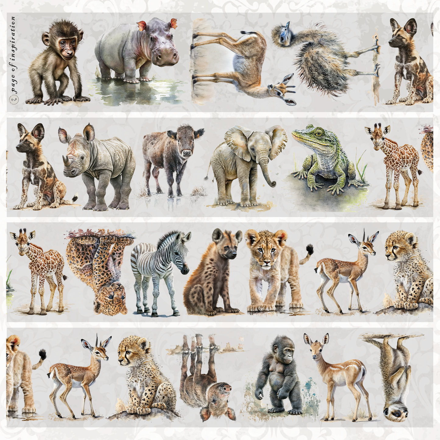 #S39 Customized PET Tape Baby Animal