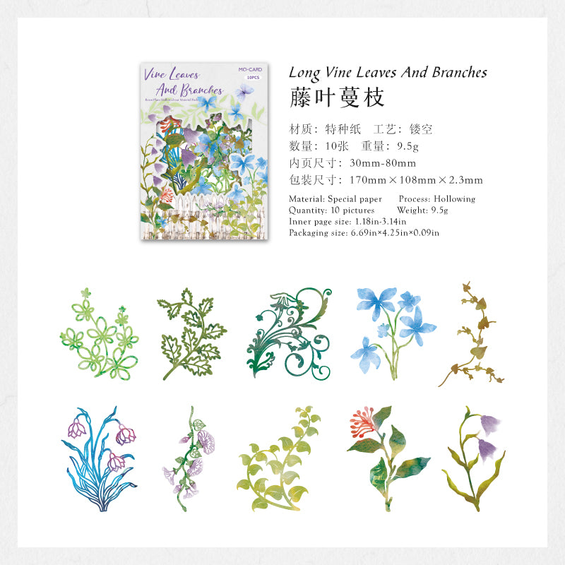 #02509 Flower Material Series Sticker