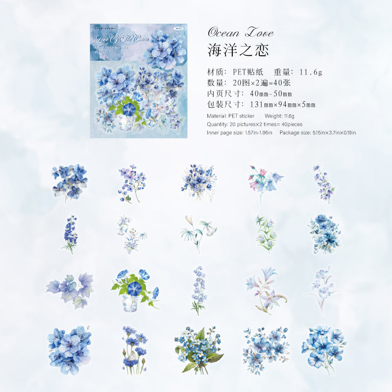 #02418 Romatic Flower Series Sticker